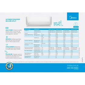 Aire Acondicionado Midea 2503 Frío/Calor